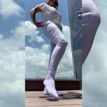 Wet_look_elena: All in White with Tomato Sauce Shower and Pool