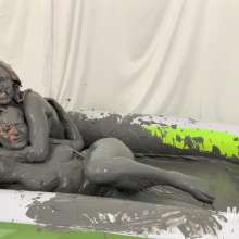 Messygirl: Amber Vs Zoey Mud Wrestling