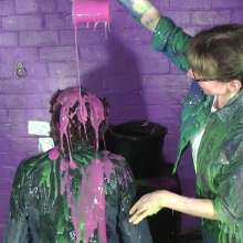 DungeonMasterOne: Denim and Gunge: Cindy Looses Her Splosh Virginity!