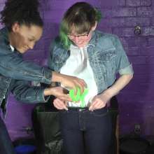 DungeonMasterOne: Denim and Gunge: Cindy Looses Her Splosh Virginity!