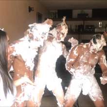 RevSlymsford: Domme Girl Strips, Handjobs + Pies The Strippers!