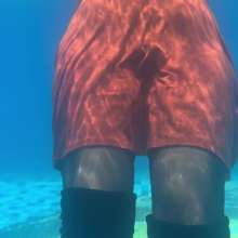 Wet_look_elena: Dress in Pool with Big Boots