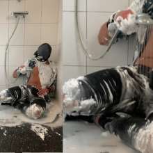 TheWetBrothers: Dylan: Shaving Foam and Ripped T-shirt!