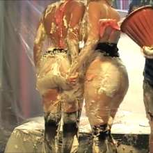 RevSlymsford: Harley G and Bad Dolly Play A Very Messy Quiz