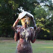 FunFilled Photography: Kelly Gets Pied and Slimed by Caley!