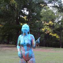FunFilled Photography: Kelly Gets Pied and Slimed by Caley!