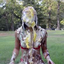 FunFilled Photography: Mallory's Super Messy Afternoon of Pie/slime/eggs/syrup Etc!