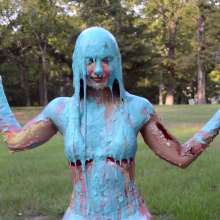 FunFilled Photography: Mallory's Super Messy Afternoon of Pie/slime/eggs/syrup Etc!