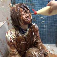 usamilk japanese cosplay: Messy Play of Japanese Cute Cosplay Girl: Iyo 04
