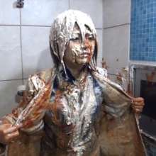 usamilk japanese cosplay: Messy Play of Japanese Cute Cosplay Girl: Iyo 04