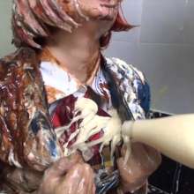 usamilk japanese cosplay: Messy Play of Japanese Cute Cosplay Girl: Kiki 06