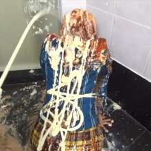 usamilk japanese cosplay: Messy Play of Japanese Cute Cosplay Girl: Kiki 06