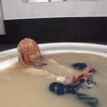 usamilk japanese cosplay: Messy Play of Japanese Cute Cosplay Girl: Kiki 06