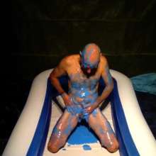 Dawamman: Naked Blue Slimed Male