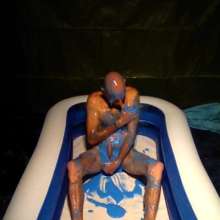 Dawamman: Naked Blue Slimed Male