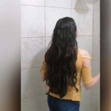 MadelineOasis: Lolita's Long Hair Gets Washed While in Jeans