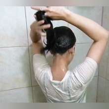 MadelineOasis: Lolita in Shorts and Tee Hair Washing