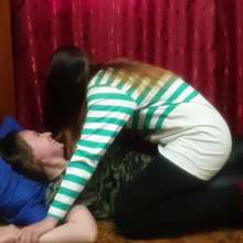 Top Messy Girls: Pie after Tickling Hair