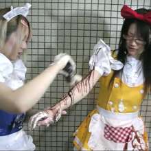 usamilk japanese cosplay: Rock-paper-scissors 04
