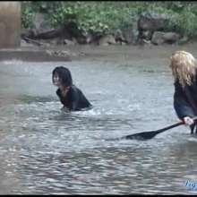 wamtec: Wet Jeans Girls--Angel and Sandi