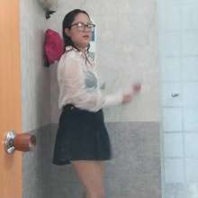 Nataly Loveu: Wetlook in Business Suit