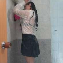 Nataly Loveu: Wetlook in Business Suit