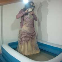 Wetlook Doll: Wet Quinceanera Dress