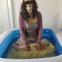 Wetlook Doll: Wet Quinceanera Dress