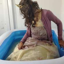 Wetlook Doll: Wet Quinceanera Dress