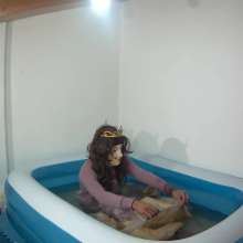 Wetlook Doll: Wet Quinceanera Dress