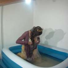 Wetlook Doll: Wet Quinceanera Dress