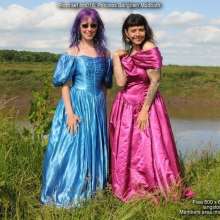 DungeonMasterOne: Formal Princess Ballgown Mudbath!  With Isabeau and Lady Jennifer