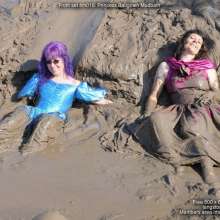 DungeonMasterOne: Formal Princess Ballgown Mudbath!  With Isabeau and Lady Jennifer