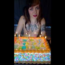 Larzstord: Birthday Wish Cake Splosh