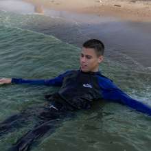 Wet Live Team: Danio Caught the Wave with His Face!  Wow