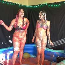 Larzstord: Messy Clown Girls--Carnie and Larz