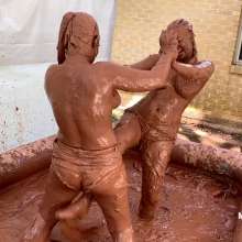 Messygirl: New Messygirl Download: Backyard Mud Wrestling Girls