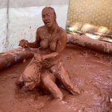 Messygirl: New Messygirl Download: Backyard Mud Wrestling Girls