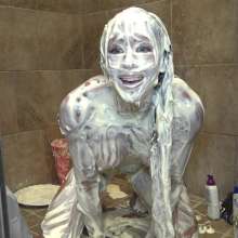 Jayce: Paint Yourself With Me in Mayo-So Gross-Feels so Good!