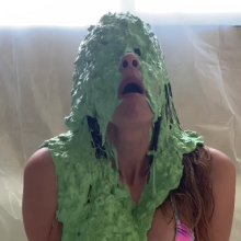 Slimed Models: Vivi Gets Slimed With Nasty Green Fish Slop