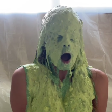 Slimed Models: Vivi Gets Slimed With Nasty Green Fish Slop