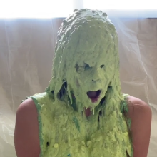 Slimed Models: Vivi Gets Slimed With Nasty Green Fish Slop