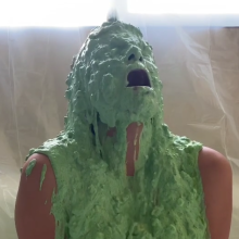 Slimed Models: Vivi Gets Slimed With Nasty Green Fish Slop