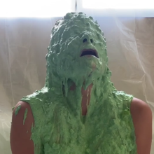 Slimed Models: Vivi Gets Slimed With Nasty Green Fish Slop