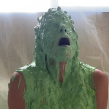 Slimed Models: Vivi Gets Slimed With Nasty Green Fish Slop