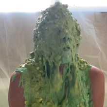 Slimed Models: Vivi Gets Slimed With Nasty Green Fish Slop
