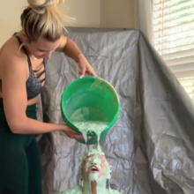 Slimed Models: Mint Slimed With Our Nasty Green Fish Slime!