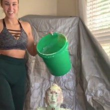 Slimed Models: Mint Slimed With Our Nasty Green Fish Slime!