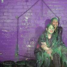 DungeonMasterOne: Sportswear Sploshing in Running Pants with Friday and Felicity!