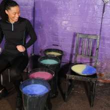 DungeonMasterOne: Sportswear Sploshing in Running Pants with Friday and Felicity!